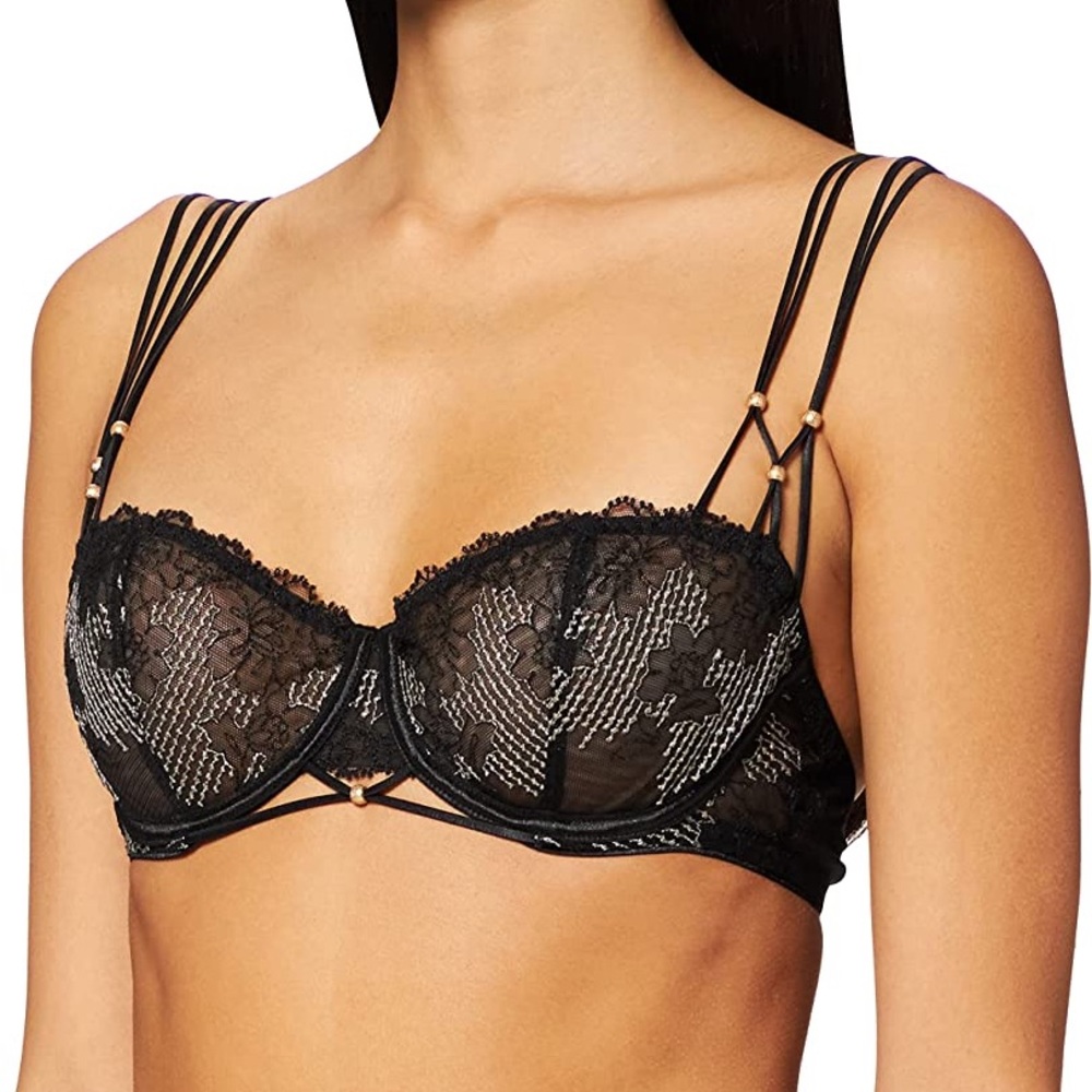 NWT Aubade La Belle Etoile Demi bra 36E & briefs XL